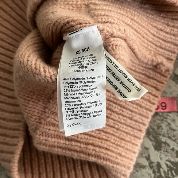 Madewell Flower Embroidered Pullover Sweater Dusty Blush - Picture 13 of 14